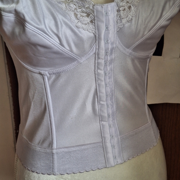 COPY - Plusform 36B Instant Shaping Full Figure Long Line White Slimming Bra Pi… - Picture 2 of 14